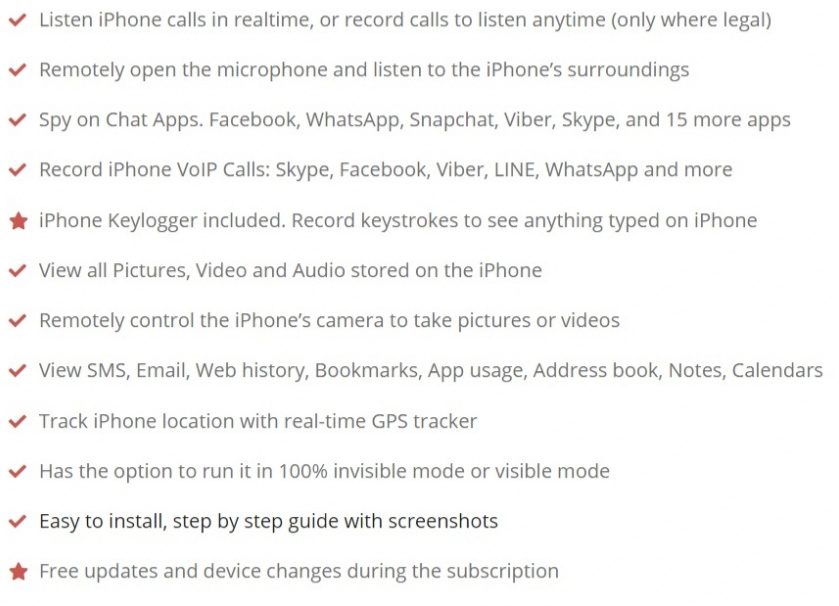 Spyera Reviews - iPhone Spy Features