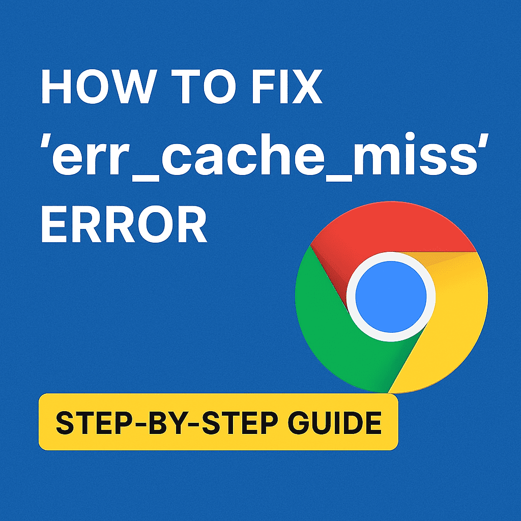 How to Fix err_cache_miss Error in Google Chrome