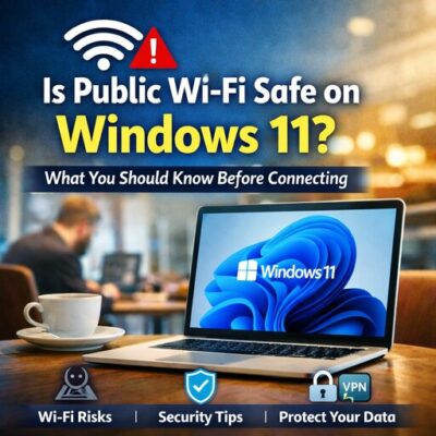 Is public Wi-Fi safe on Windows 11
